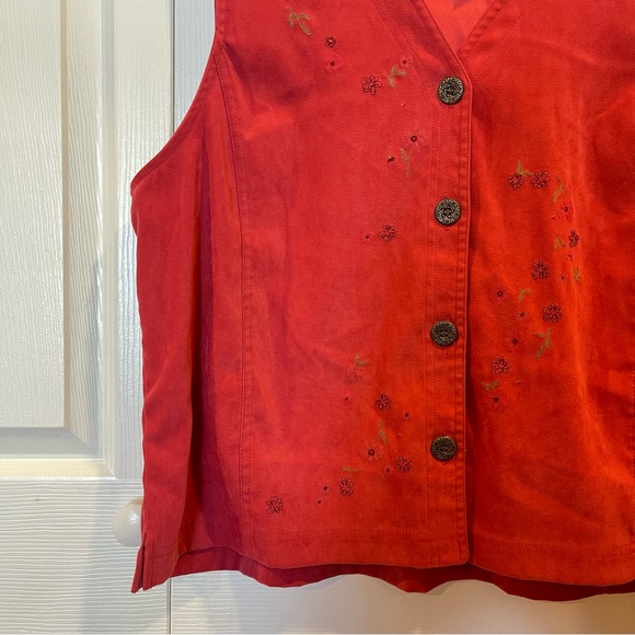 Vintage 90s Napa Valley Floral Vest - Picture 2 of 3